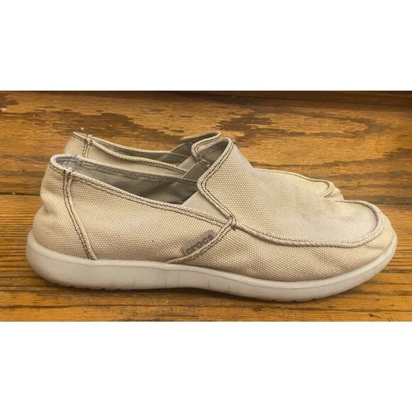 Crocs Beige Flats Shoes Men’s 10M - Picture 1 of 10